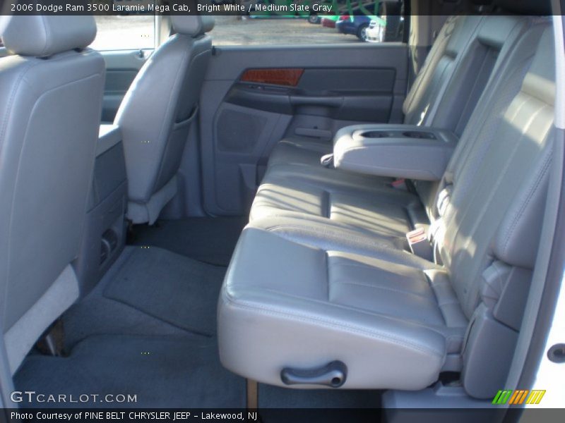 Bright White / Medium Slate Gray 2006 Dodge Ram 3500 Laramie Mega Cab