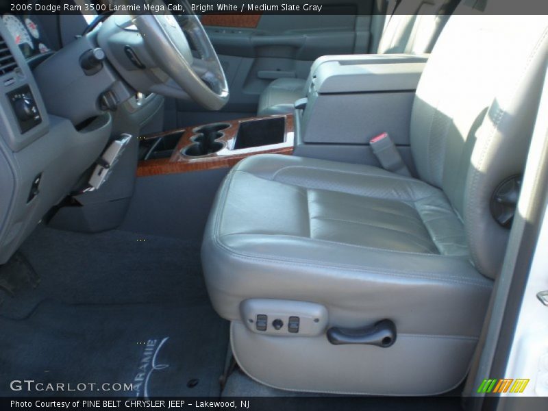 Bright White / Medium Slate Gray 2006 Dodge Ram 3500 Laramie Mega Cab