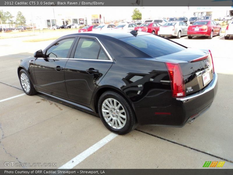 Black Raven / Ebony/Ebony 2012 Cadillac CTS 3.0 Sedan