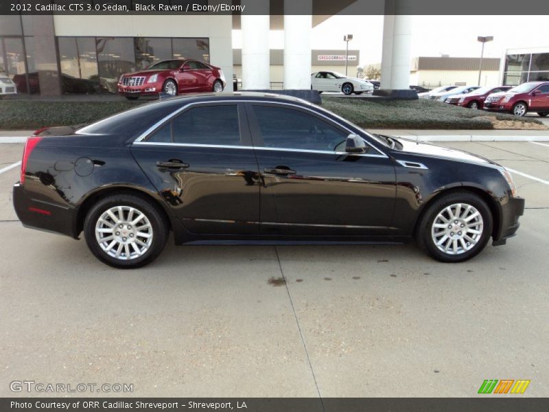 Black Raven / Ebony/Ebony 2012 Cadillac CTS 3.0 Sedan