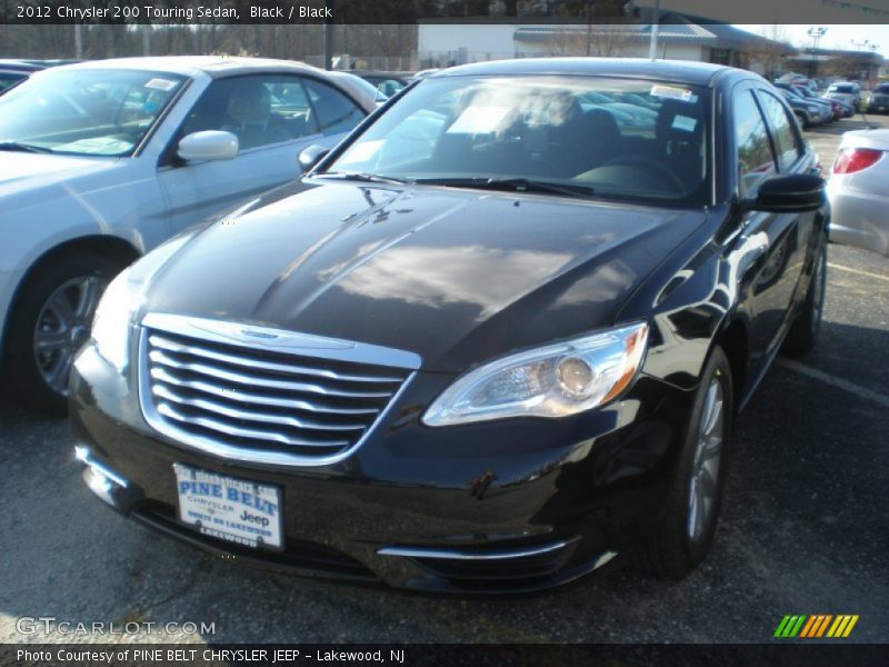 Black / Black 2012 Chrysler 200 Touring Sedan