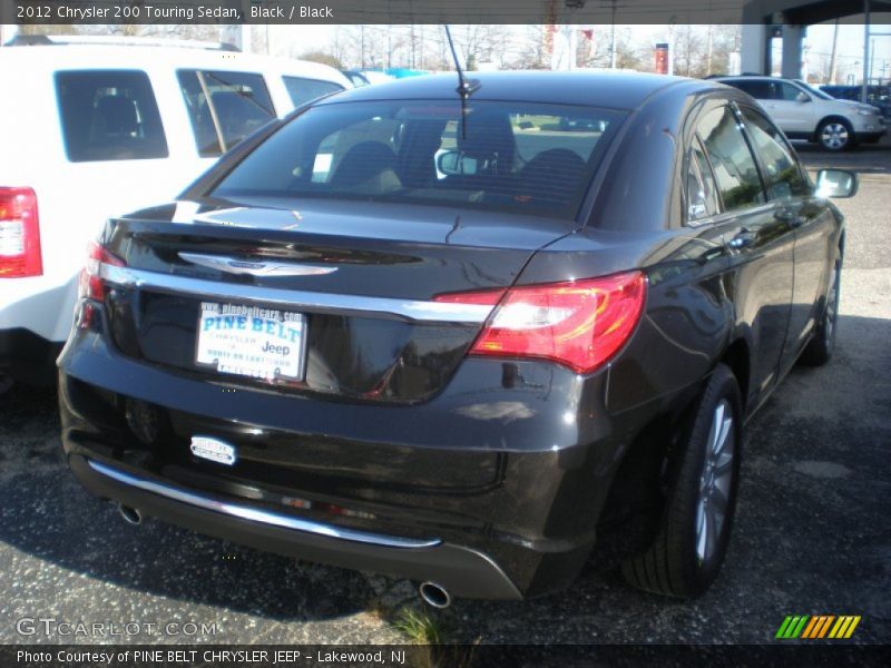 Black / Black 2012 Chrysler 200 Touring Sedan
