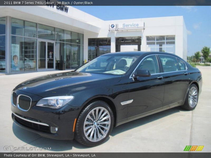 Jet Black / Oyster/Black 2011 BMW 7 Series 740Li Sedan