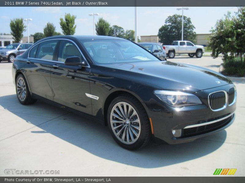 Jet Black / Oyster/Black 2011 BMW 7 Series 740Li Sedan