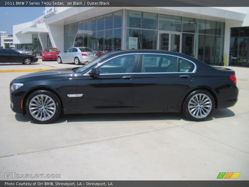 Jet Black / Oyster/Black 2011 BMW 7 Series 740Li Sedan