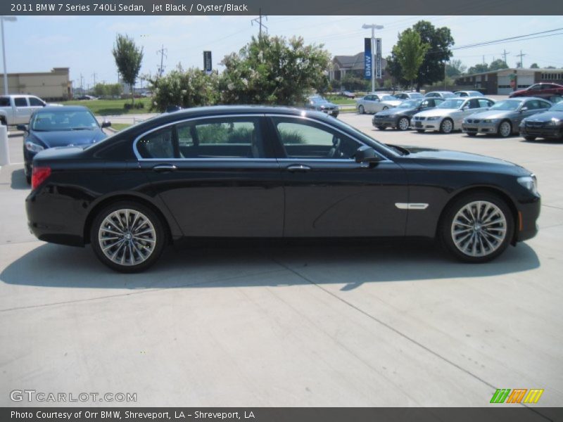 Jet Black / Oyster/Black 2011 BMW 7 Series 740Li Sedan
