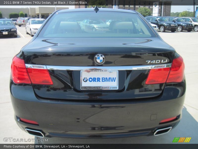 Jet Black / Oyster/Black 2011 BMW 7 Series 740Li Sedan