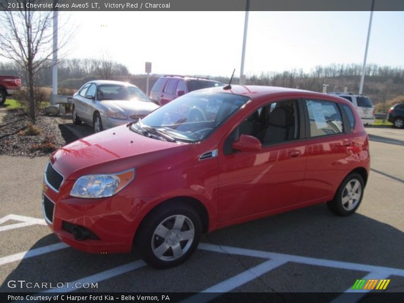 Victory Red / Charcoal 2011 Chevrolet Aveo Aveo5 LT