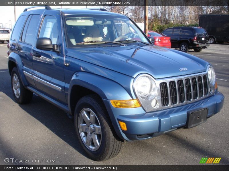 Atlantic Blue Pearlcoat / Medium Slate Gray 2005 Jeep Liberty Limited 4x4