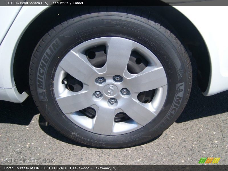 Pearl White / Camel 2010 Hyundai Sonata GLS