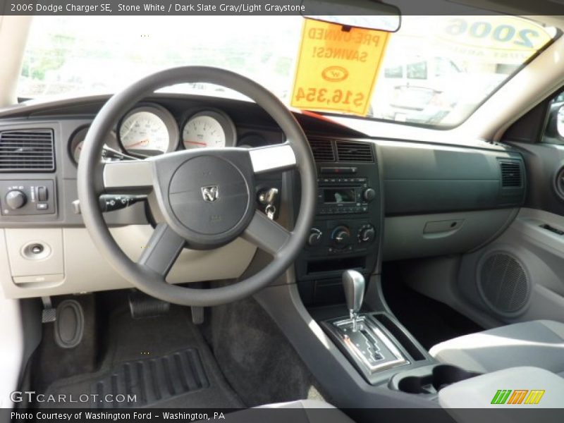 Stone White / Dark Slate Gray/Light Graystone 2006 Dodge Charger SE
