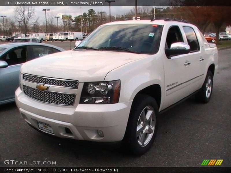 Summit White / Ebony 2012 Chevrolet Avalanche LTZ 4x4