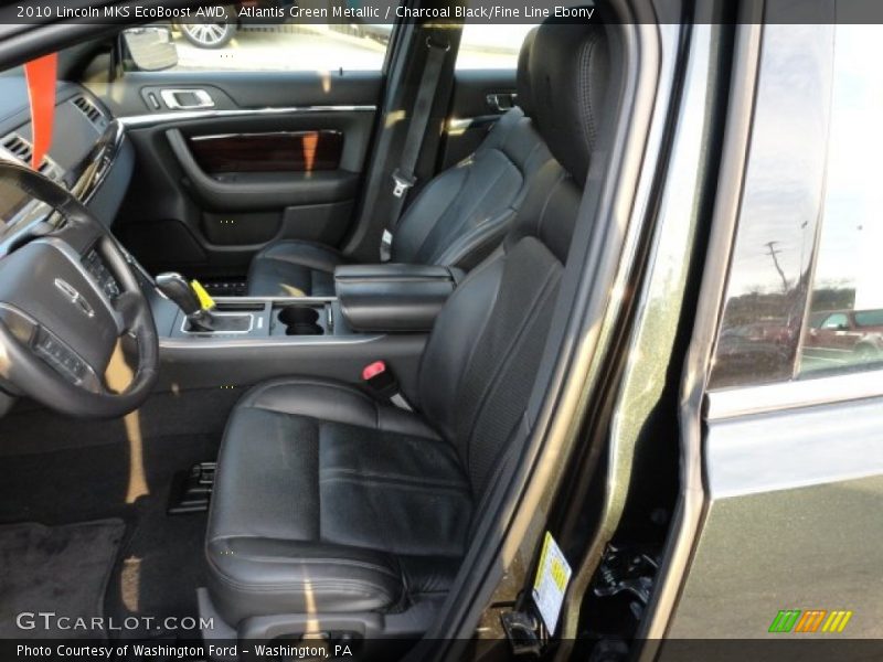 Atlantis Green Metallic / Charcoal Black/Fine Line Ebony 2010 Lincoln MKS EcoBoost AWD