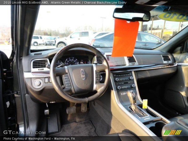 Atlantis Green Metallic / Charcoal Black/Fine Line Ebony 2010 Lincoln MKS EcoBoost AWD