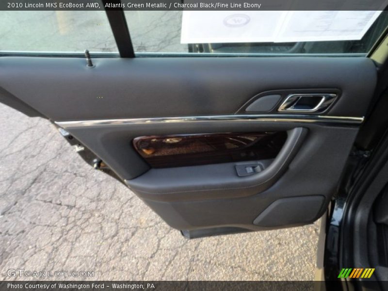 Atlantis Green Metallic / Charcoal Black/Fine Line Ebony 2010 Lincoln MKS EcoBoost AWD
