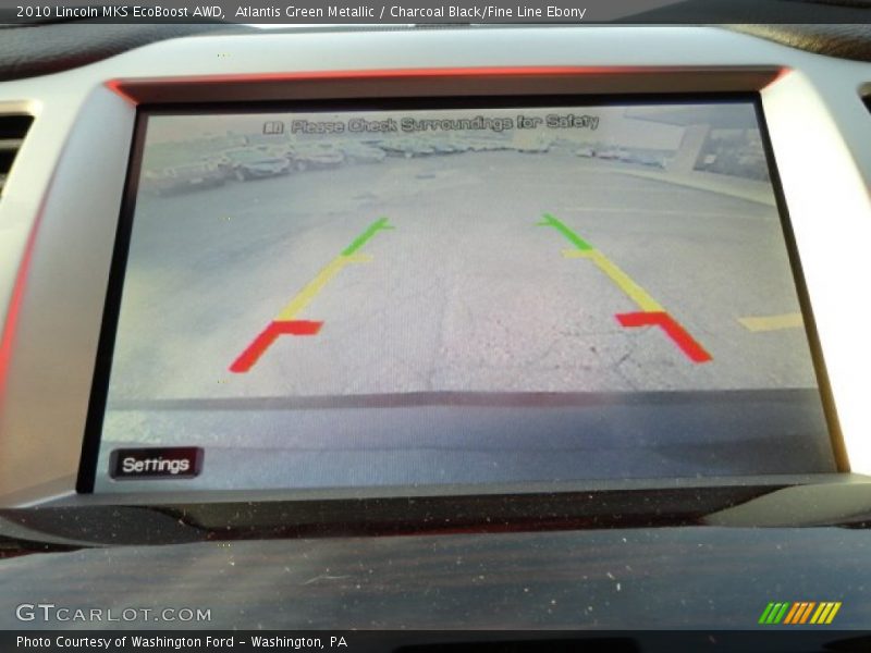 Atlantis Green Metallic / Charcoal Black/Fine Line Ebony 2010 Lincoln MKS EcoBoost AWD