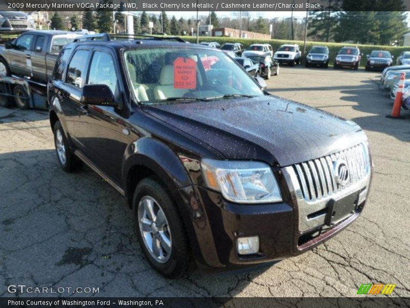 Black Cherry Ice Metallic / Cashmere Leather/Charcoal Black 2009 Mercury Mariner VOGA Package 4WD