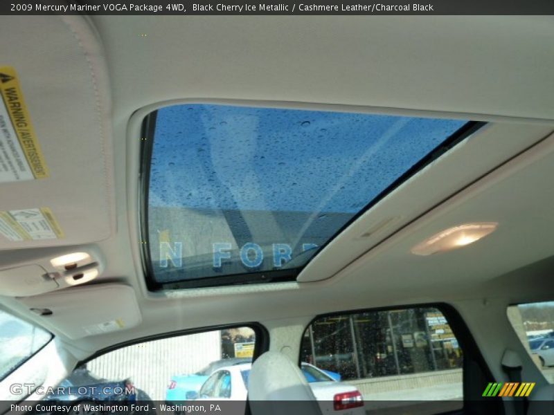 Black Cherry Ice Metallic / Cashmere Leather/Charcoal Black 2009 Mercury Mariner VOGA Package 4WD