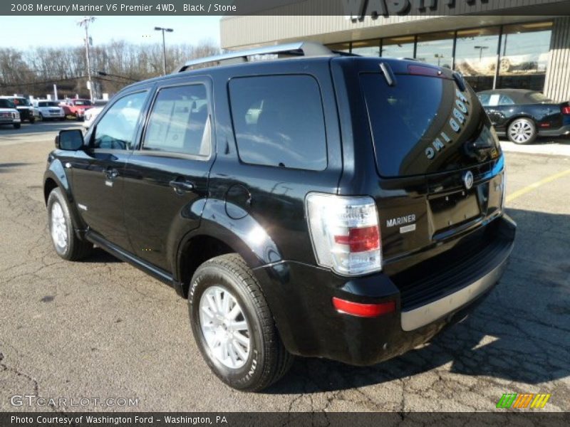 Black / Stone 2008 Mercury Mariner V6 Premier 4WD