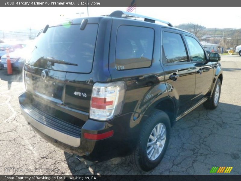 Black / Stone 2008 Mercury Mariner V6 Premier 4WD