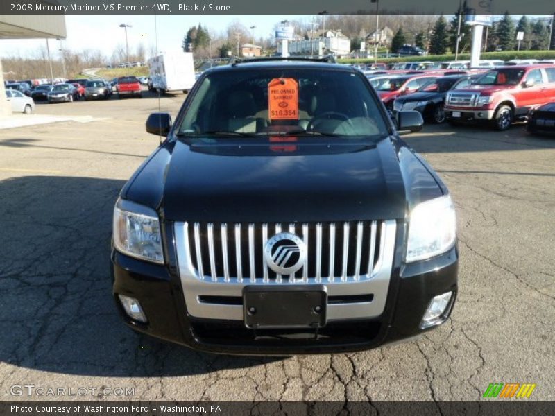 Black / Stone 2008 Mercury Mariner V6 Premier 4WD