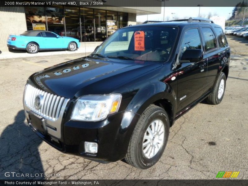 Black / Stone 2008 Mercury Mariner V6 Premier 4WD