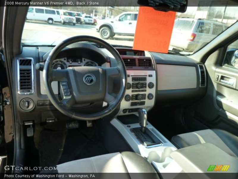 Black / Stone 2008 Mercury Mariner V6 Premier 4WD