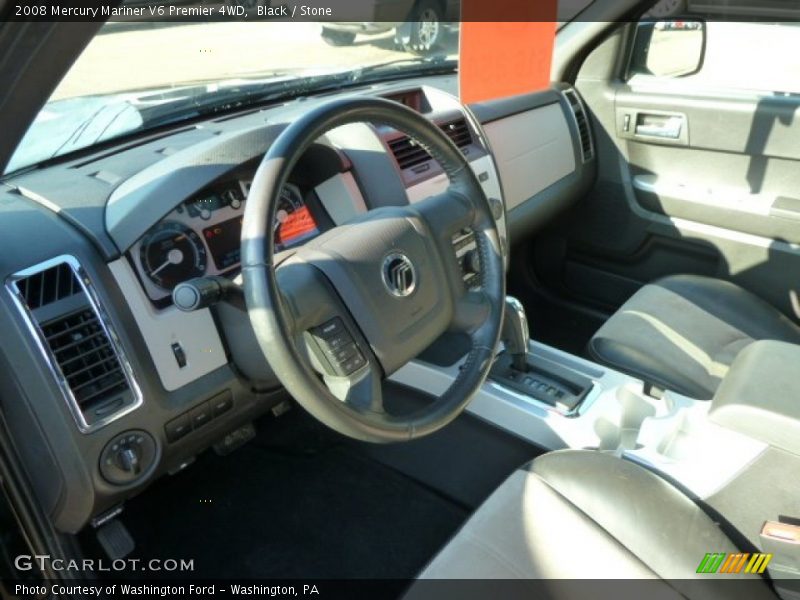 Black / Stone 2008 Mercury Mariner V6 Premier 4WD