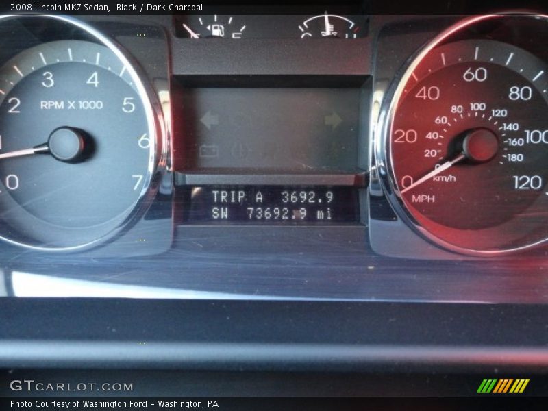 Black / Dark Charcoal 2008 Lincoln MKZ Sedan