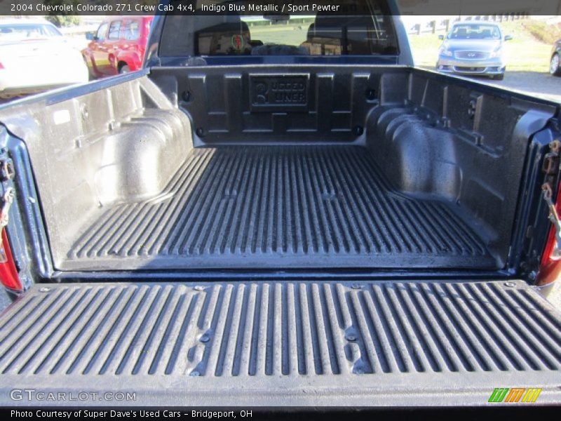 Indigo Blue Metallic / Sport Pewter 2004 Chevrolet Colorado Z71 Crew Cab 4x4