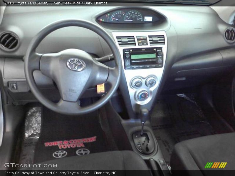 Silver Streak Mica / Dark Charcoal 2010 Toyota Yaris Sedan