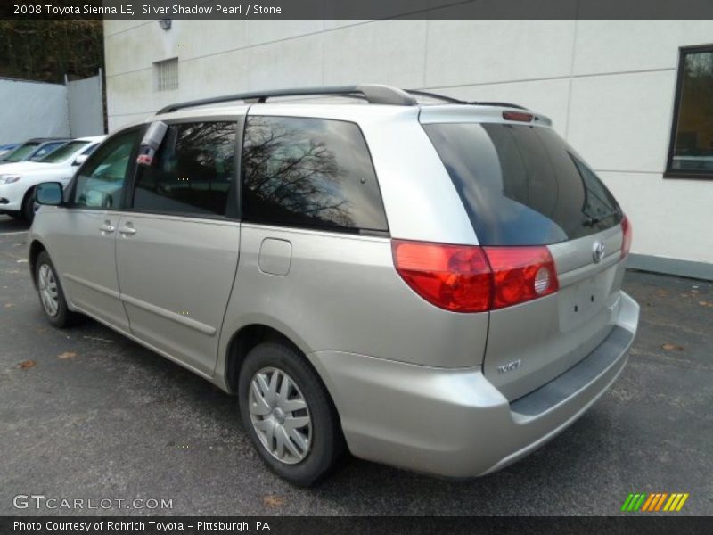 Silver Shadow Pearl / Stone 2008 Toyota Sienna LE