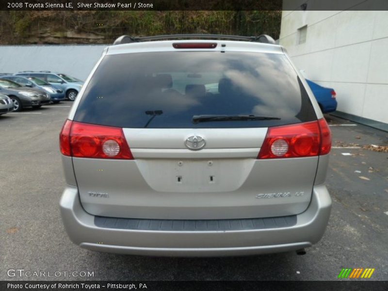 Silver Shadow Pearl / Stone 2008 Toyota Sienna LE