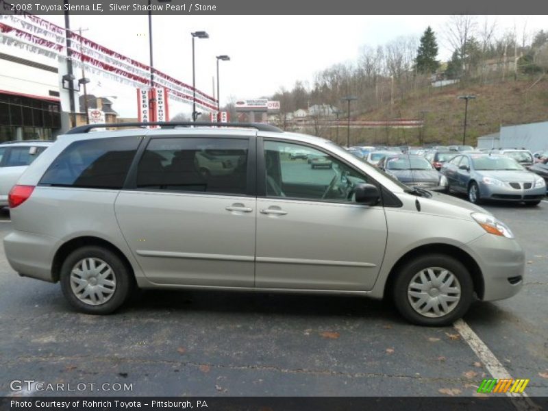 Silver Shadow Pearl / Stone 2008 Toyota Sienna LE