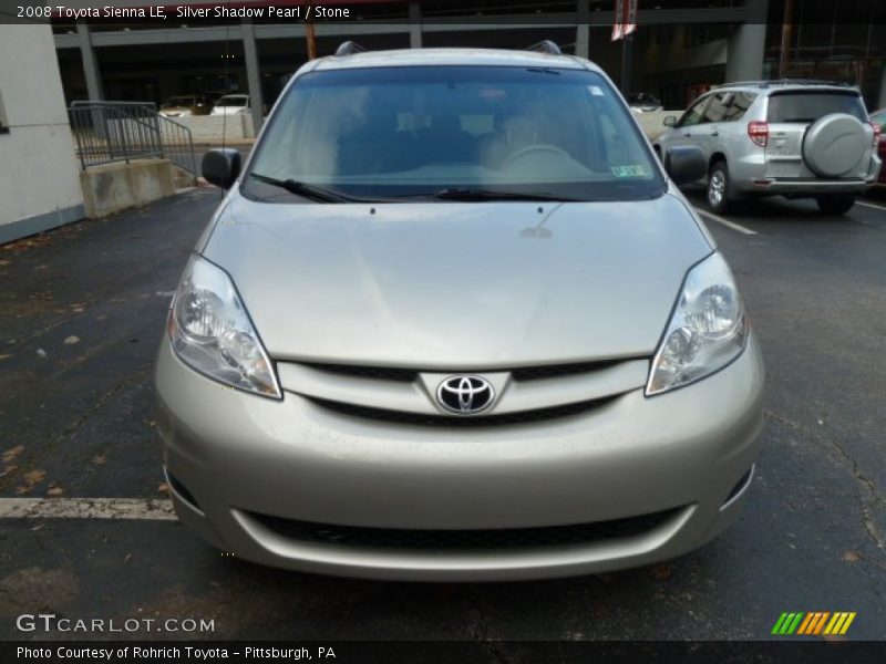 Silver Shadow Pearl / Stone 2008 Toyota Sienna LE