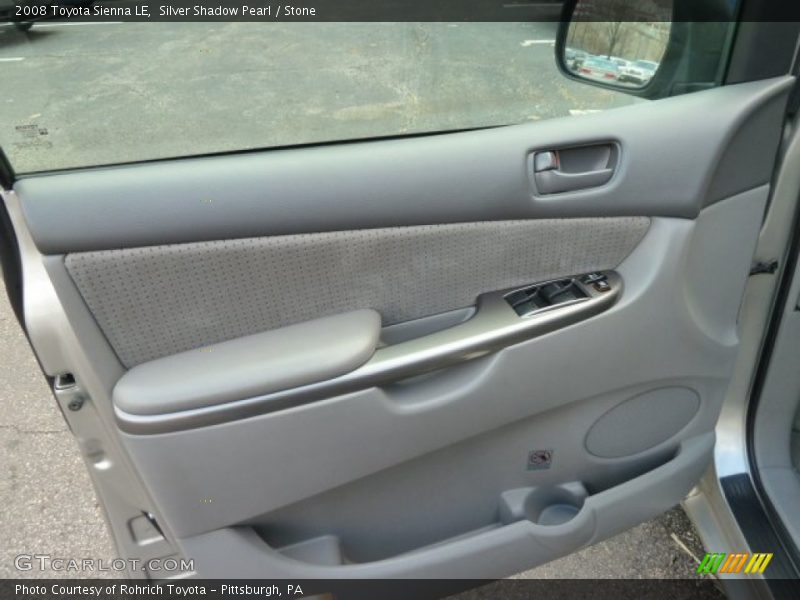 Silver Shadow Pearl / Stone 2008 Toyota Sienna LE