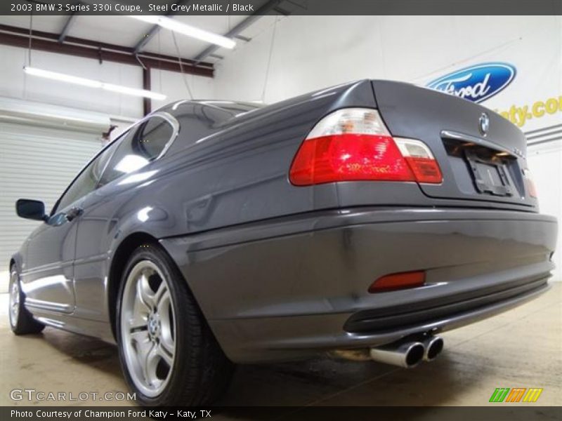 Steel Grey Metallic / Black 2003 BMW 3 Series 330i Coupe