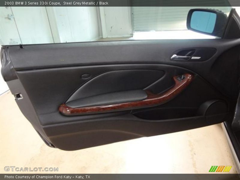Steel Grey Metallic / Black 2003 BMW 3 Series 330i Coupe