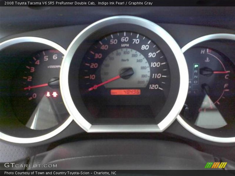 Indigo Ink Pearl / Graphite Gray 2008 Toyota Tacoma V6 SR5 PreRunner Double Cab
