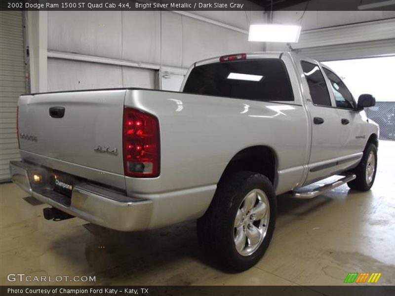 Bright Silver Metallic / Dark Slate Gray 2002 Dodge Ram 1500 ST Quad Cab 4x4