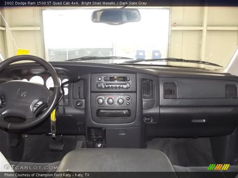 Bright Silver Metallic / Dark Slate Gray 2002 Dodge Ram 1500 ST Quad Cab 4x4
