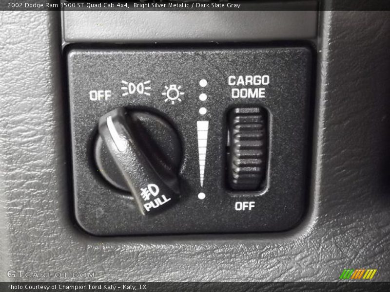 Bright Silver Metallic / Dark Slate Gray 2002 Dodge Ram 1500 ST Quad Cab 4x4