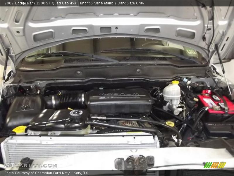 Bright Silver Metallic / Dark Slate Gray 2002 Dodge Ram 1500 ST Quad Cab 4x4