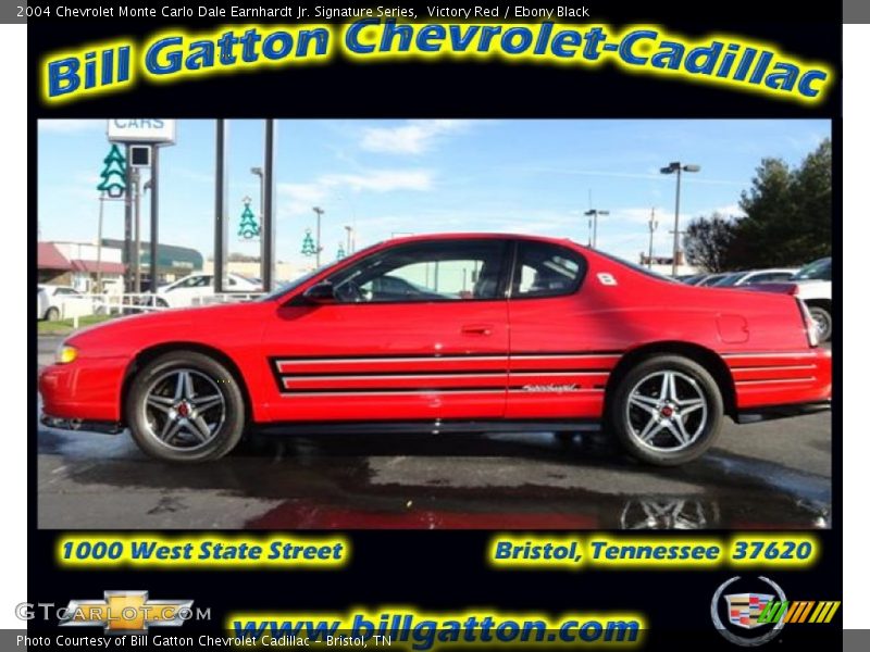 Victory Red / Ebony Black 2004 Chevrolet Monte Carlo Dale Earnhardt Jr. Signature Series