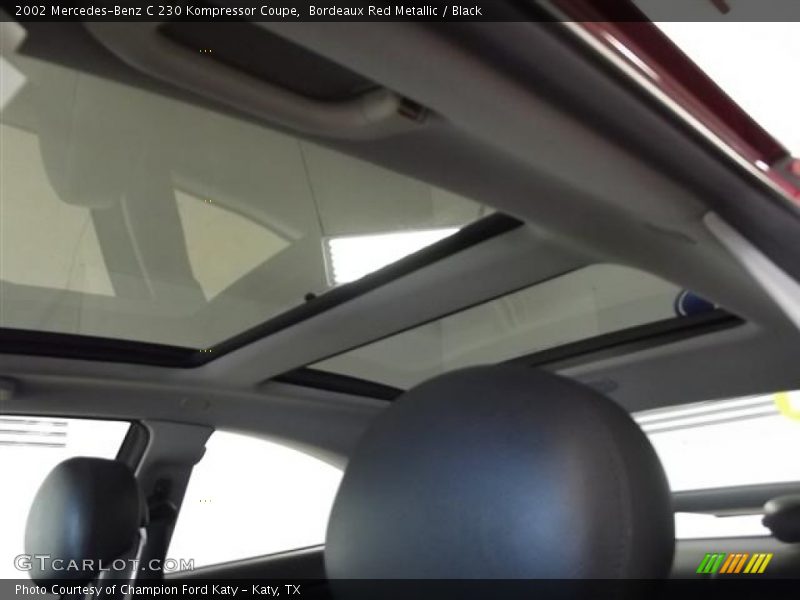 Bordeaux Red Metallic / Black 2002 Mercedes-Benz C 230 Kompressor Coupe