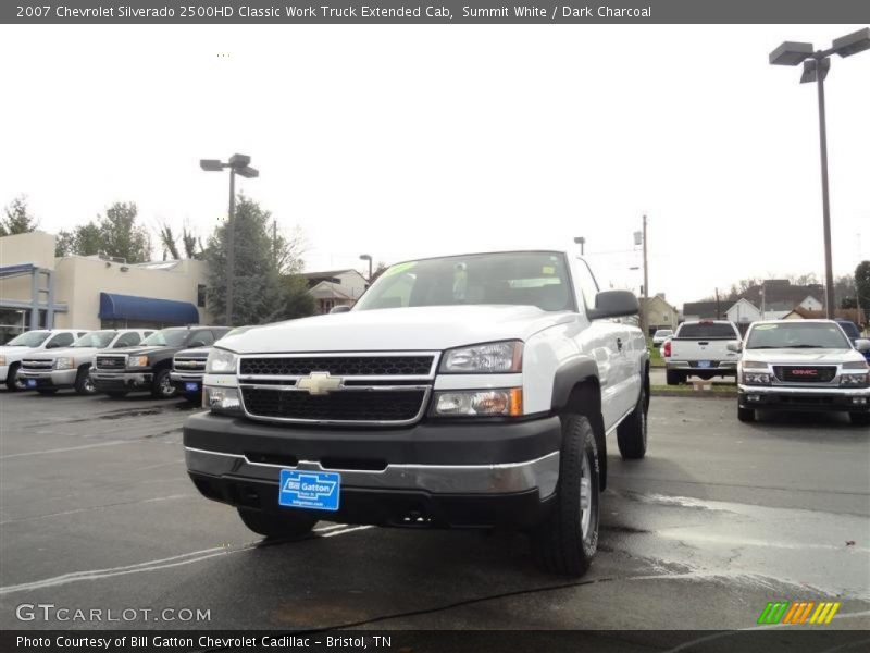 Summit White / Dark Charcoal 2007 Chevrolet Silverado 2500HD Classic Work Truck Extended Cab