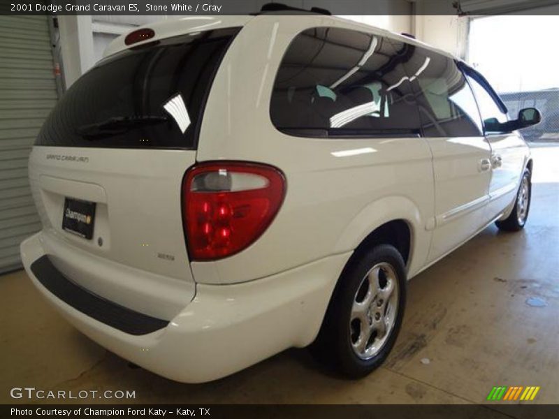 Stone White / Gray 2001 Dodge Grand Caravan ES