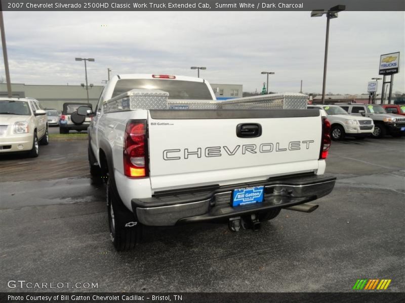 Summit White / Dark Charcoal 2007 Chevrolet Silverado 2500HD Classic Work Truck Extended Cab