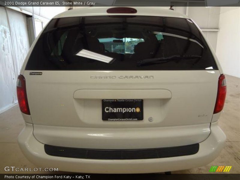 Stone White / Gray 2001 Dodge Grand Caravan ES