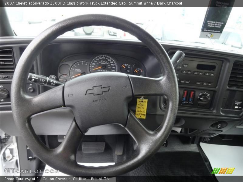 Summit White / Dark Charcoal 2007 Chevrolet Silverado 2500HD Classic Work Truck Extended Cab